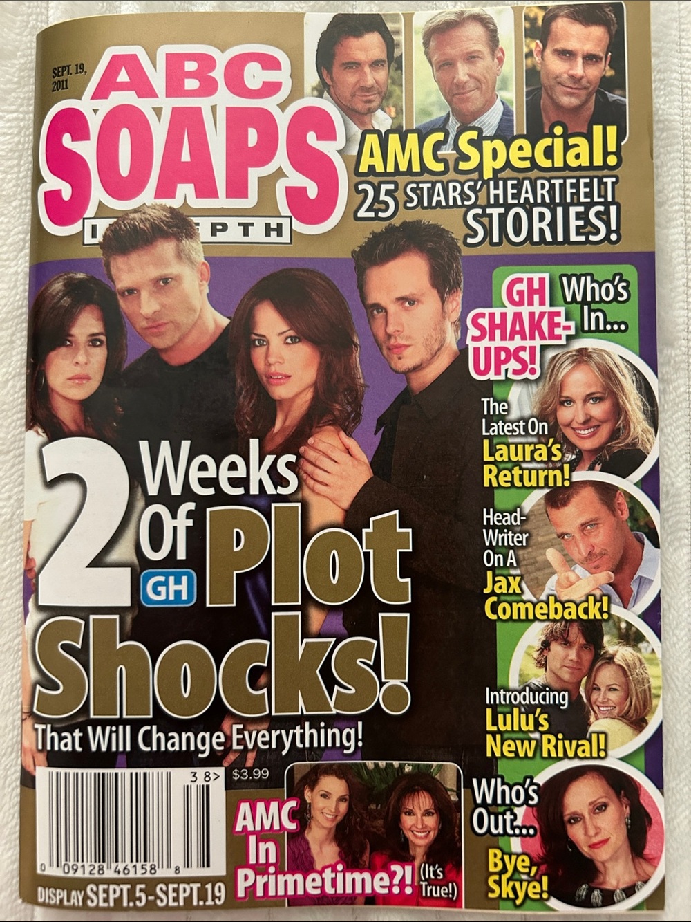 09/05/2011-09/19/2011 Vintage ABC Soaps In Depth Magazine - Volume 15 Issue 38